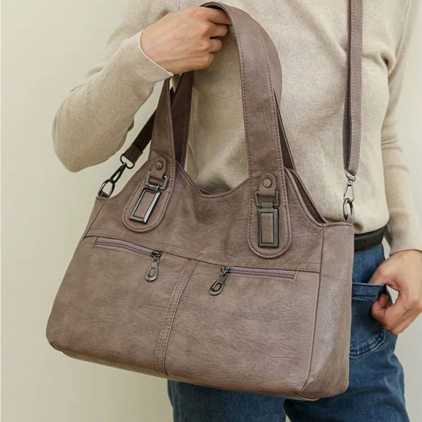 Flavia’s Dual-Zip | Borsa a tracolla