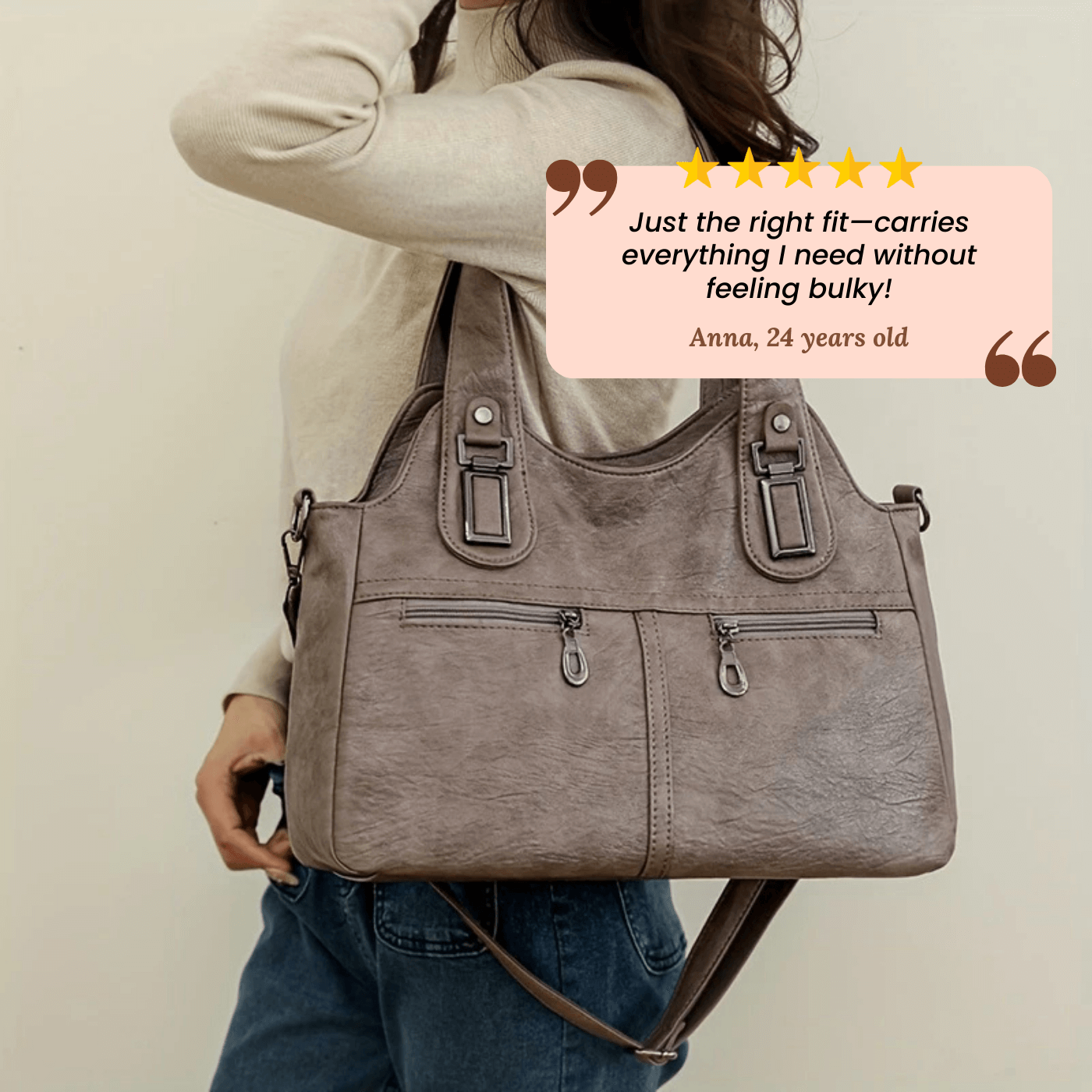 Flavia’s Dual-Zip | Borsa a tracolla