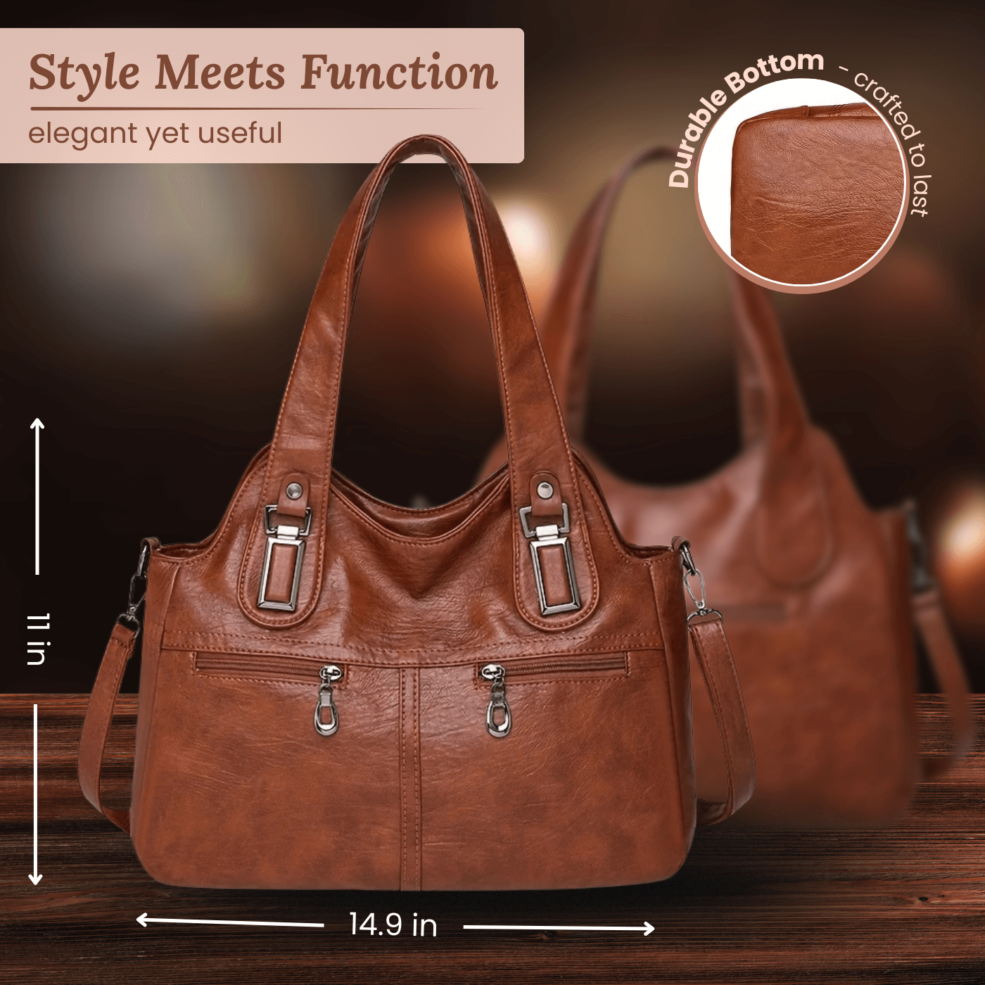 Flavia’s Dual-Zip | Borsa a tracolla