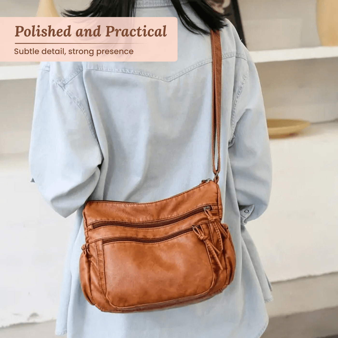 Borsa a tracolla Multi Pocket di Federica