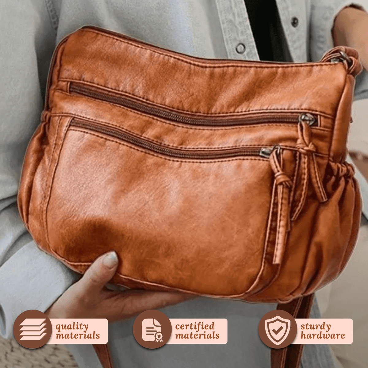 Borsa a tracolla Multi Pocket di Federica