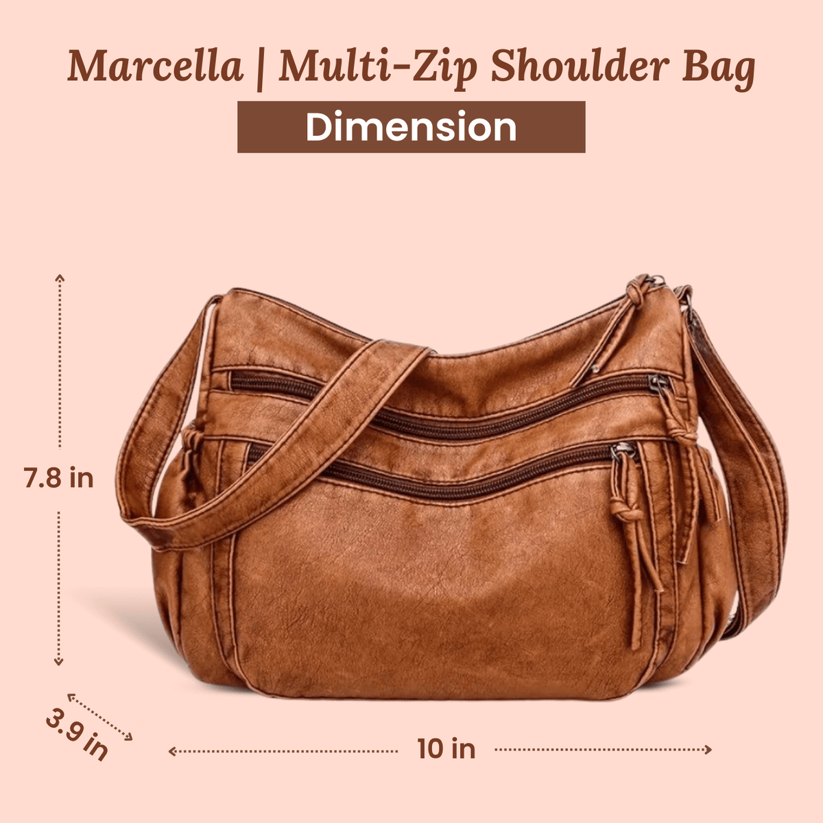 Borsa a tracolla Multi Pocket di Federica