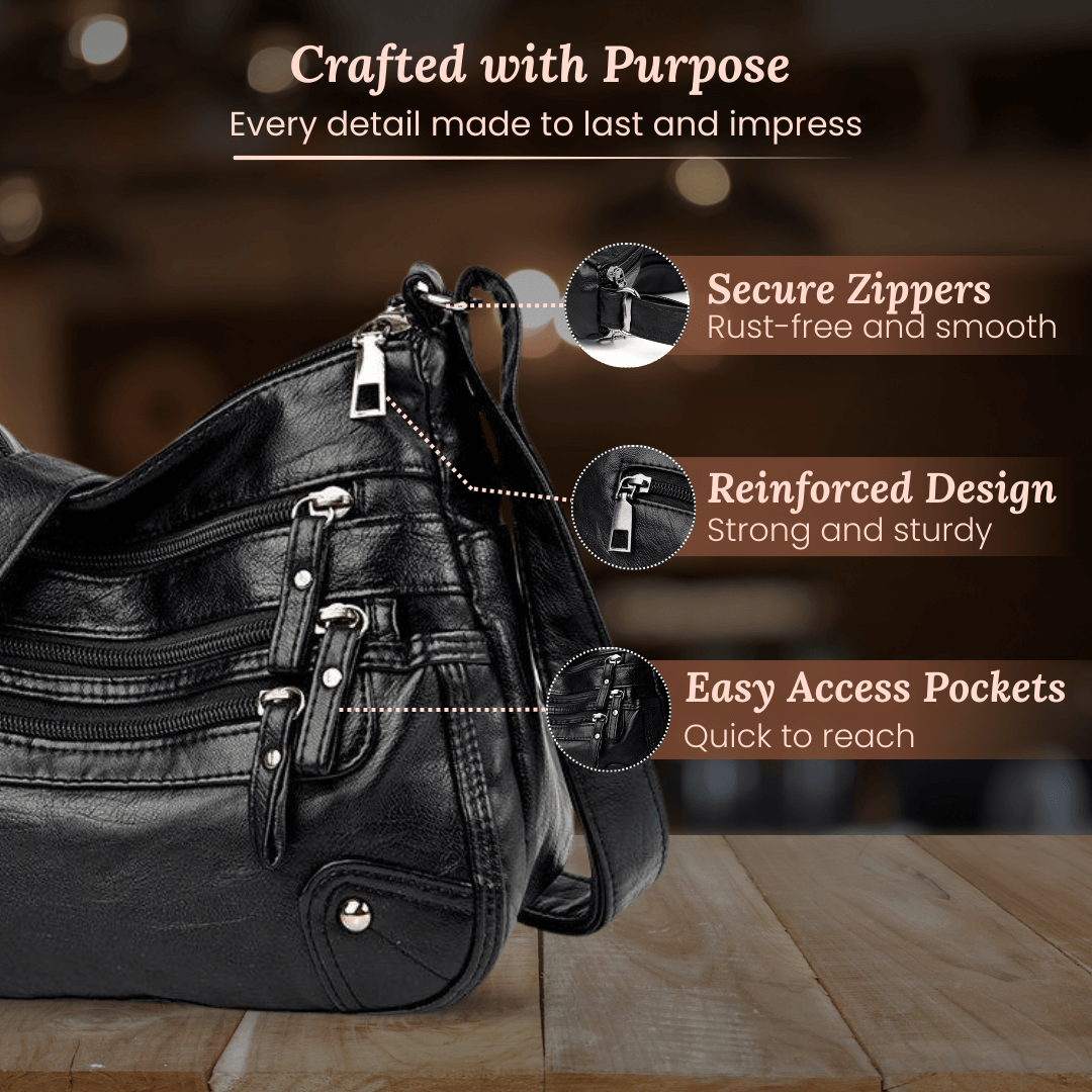Borsa a tracolla Multi-Zip di Rosalia