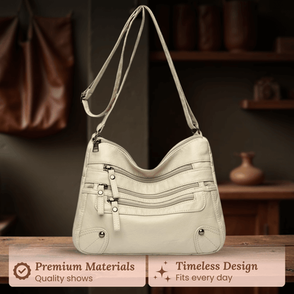 Borsa a tracolla con più zip di Rosalia