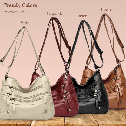 Borsa a tracolla con più zip di Rosalia