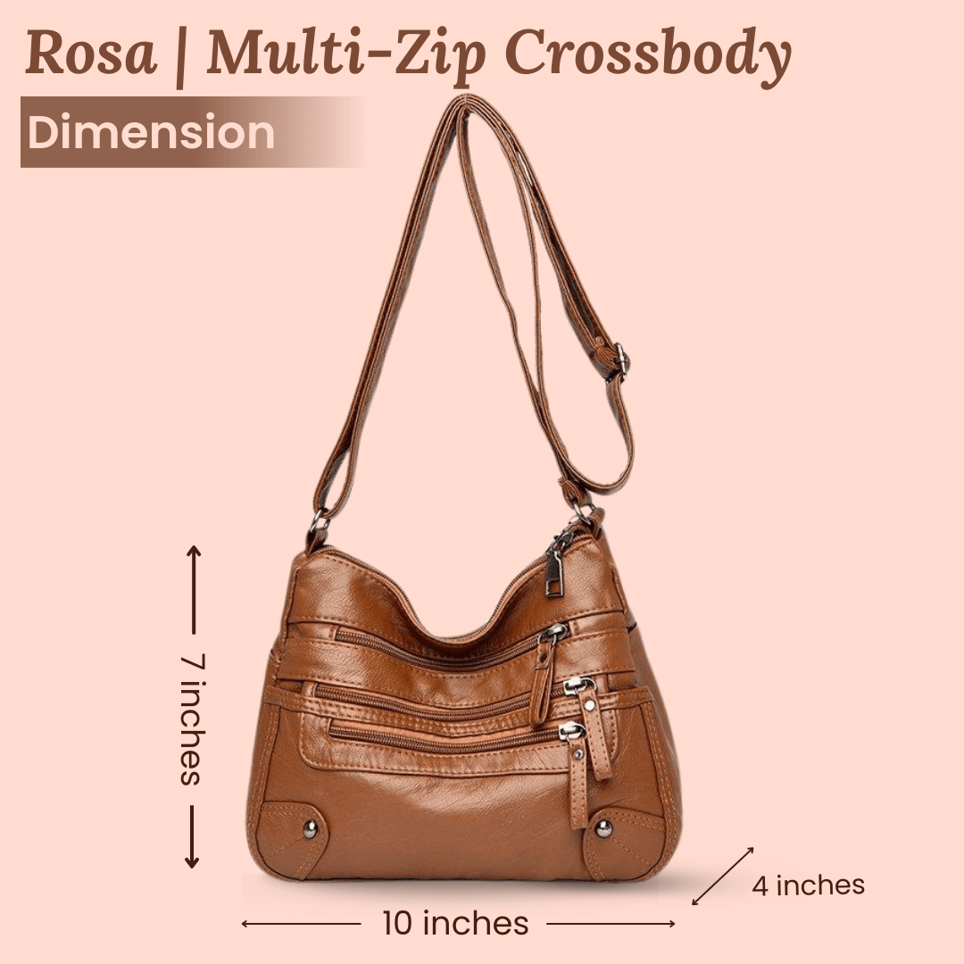 Borsa a tracolla Multi-Zip di Rosalia