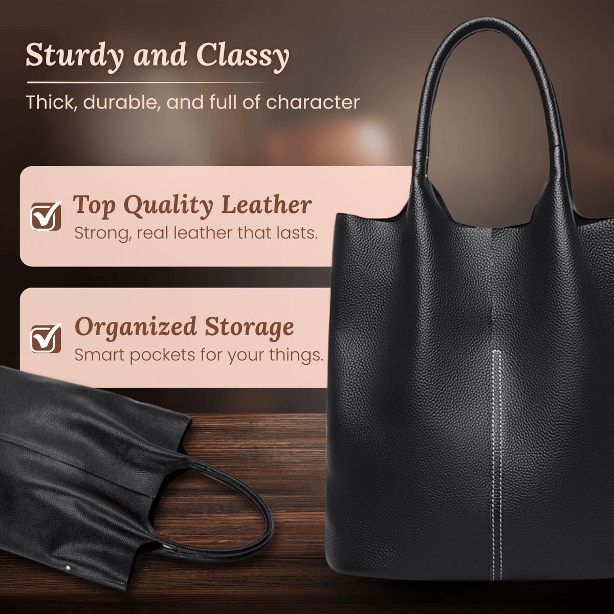 Borsa tote strutturata di Stella | Borsa a tracolla