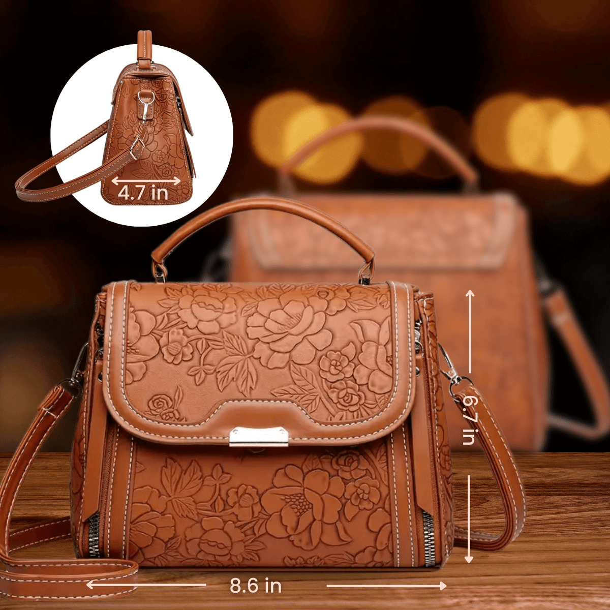 L'eleganza floreale di Michela | Borsa