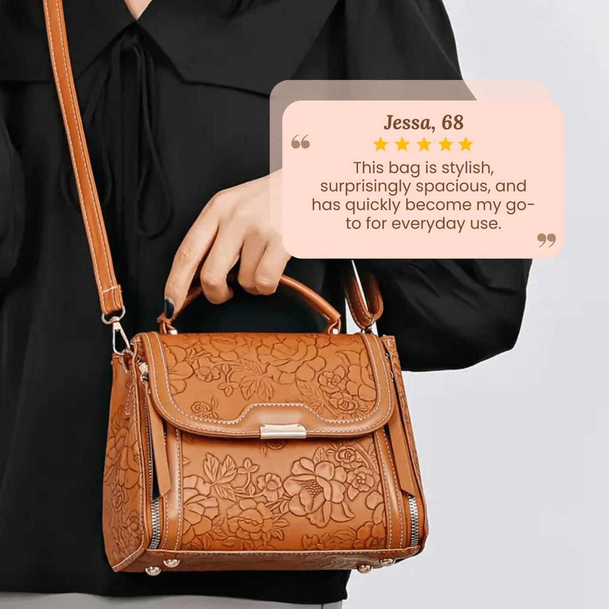 L'eleganza floreale di Michela | Borsa