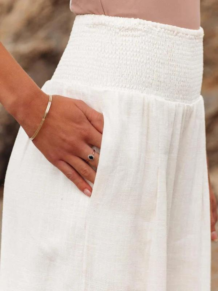 Aileen - Pantaloni larghi in lino