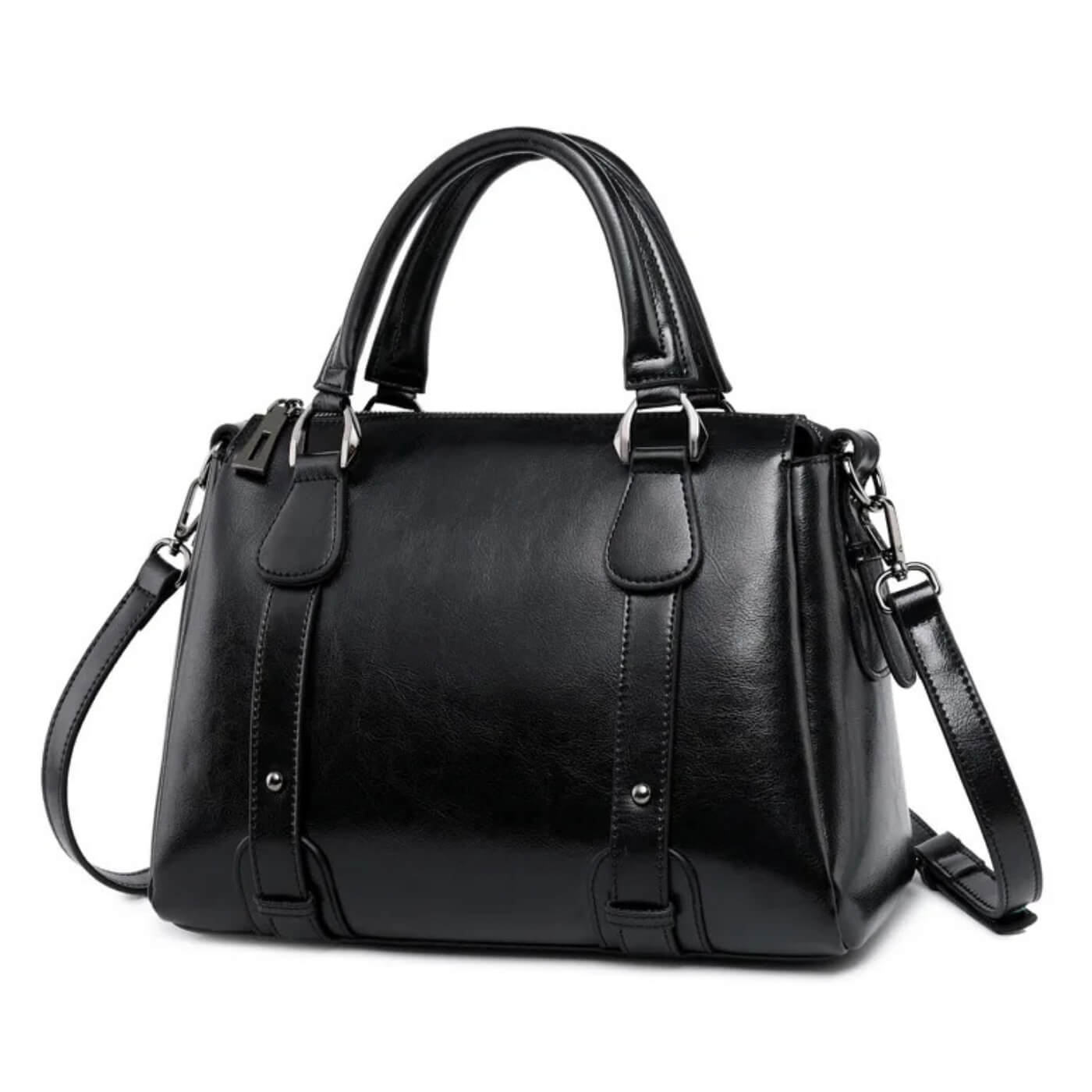 Borsa a tracolla Valeria con chiusura a zip superiore | Borsa a spalla