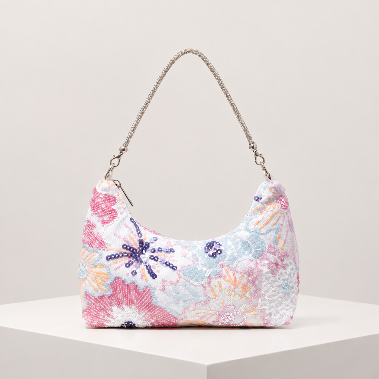 Borsa Amalia Ricamata con Fiori Selvatici
