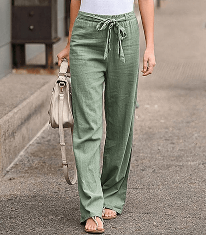 Joleen - Pantaloni comodi con vita elasticizzata