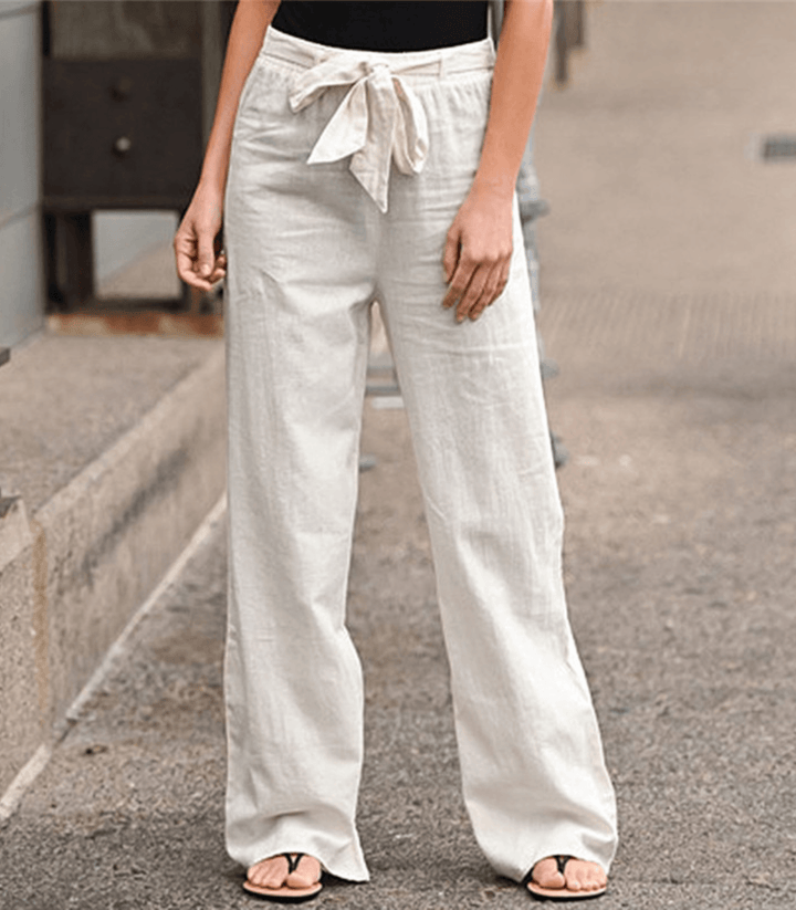 Joleen - Pantaloni comodi con vita elasticizzata