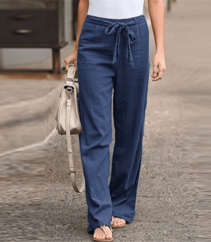 Joleen - Pantaloni comodi con vita elasticizzata