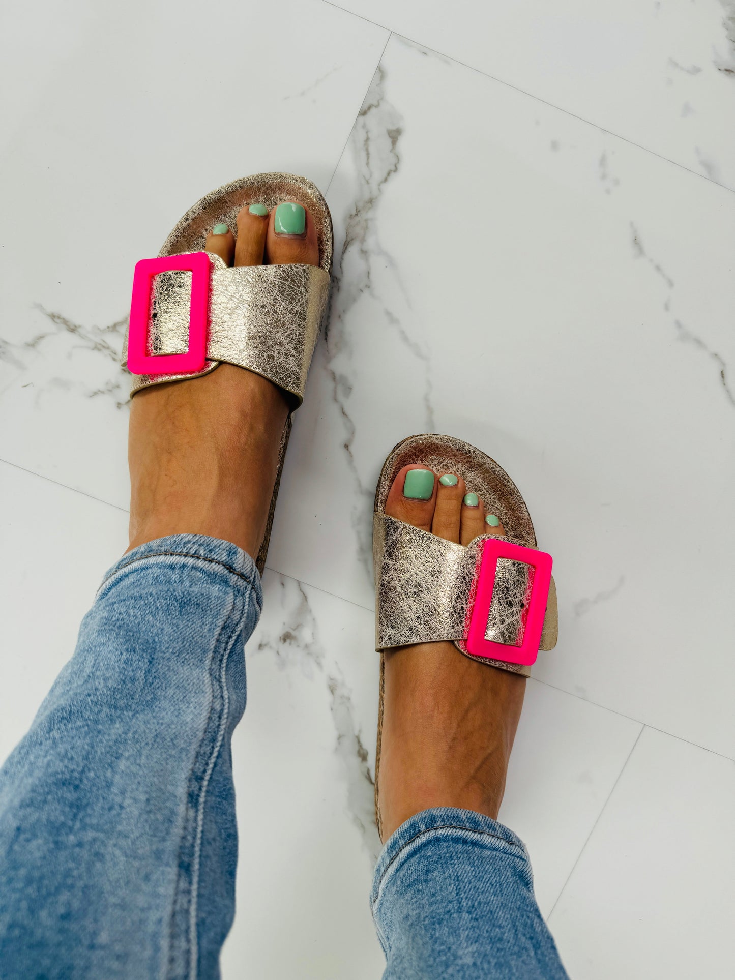LUREBA | Ciabatte Capri Gold