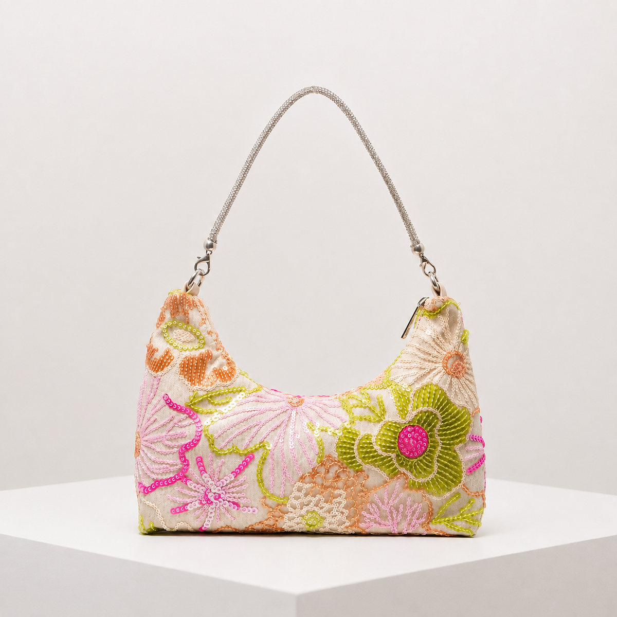 Borsa Amalia Ricamata con Fiori Selvatici