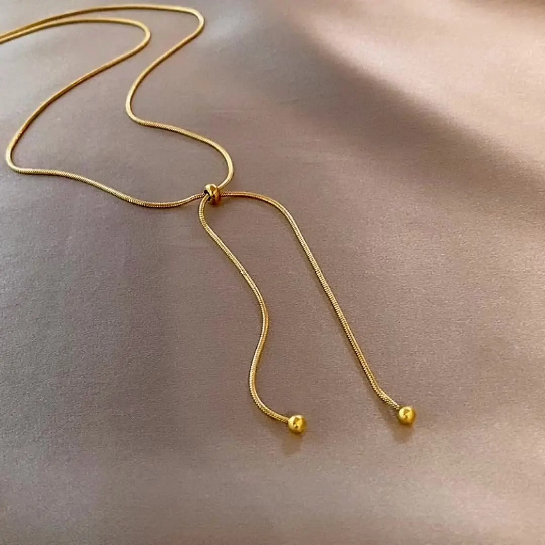Collana regolabile Elara in acciaio