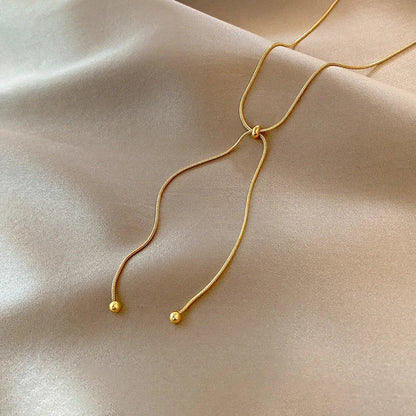 Collana regolabile Elara in acciaio