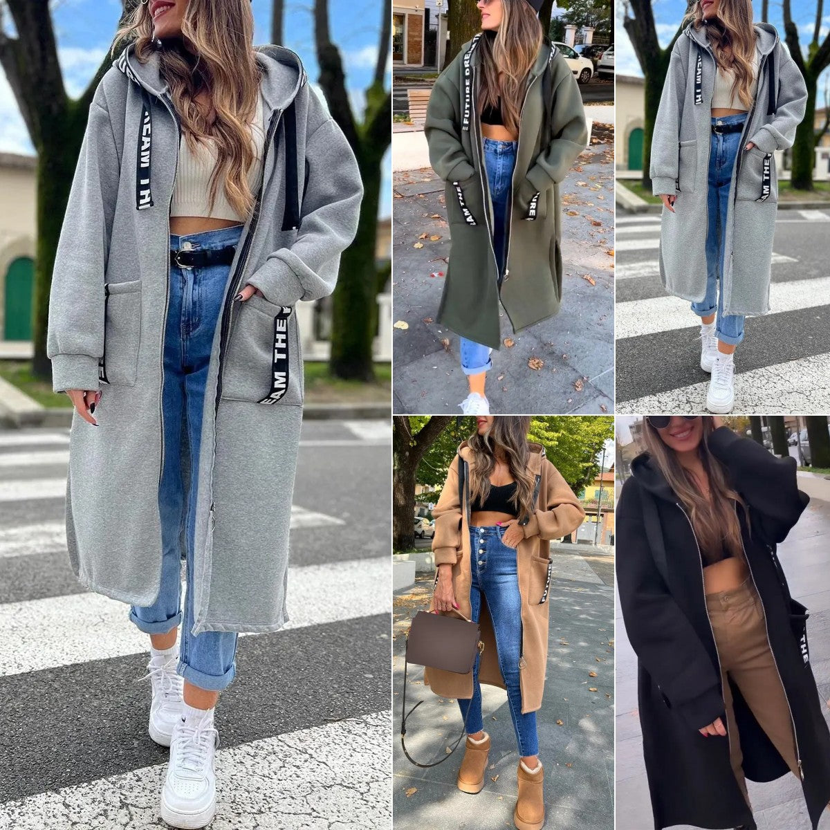 💃Cappotto-felpa oversize con cappuccio da donna