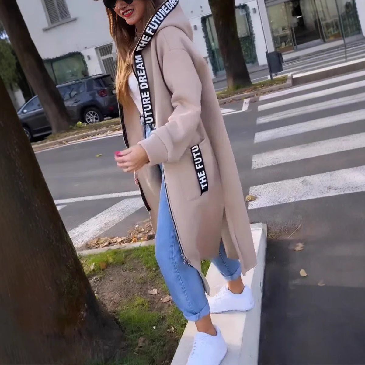 💃Cappotto-felpa oversize con cappuccio da donna
